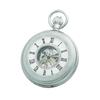 Charles Hubert DWA053 Men's Mechanical Skeleton Pocket Watch with Hand-Wound Movement