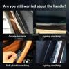 Car Door Handle Panel Cover for BMW 3 4 5 Series G30 G31 2017-2023 Door Pull Handle Cover Carbon Fiber Pattern Auto Accessories