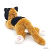 Ninian and Kino Lying Cat Calico Cat (Kitten) Total Length 47cm Plush Cat Realistic Looks Just Like the Real Thing