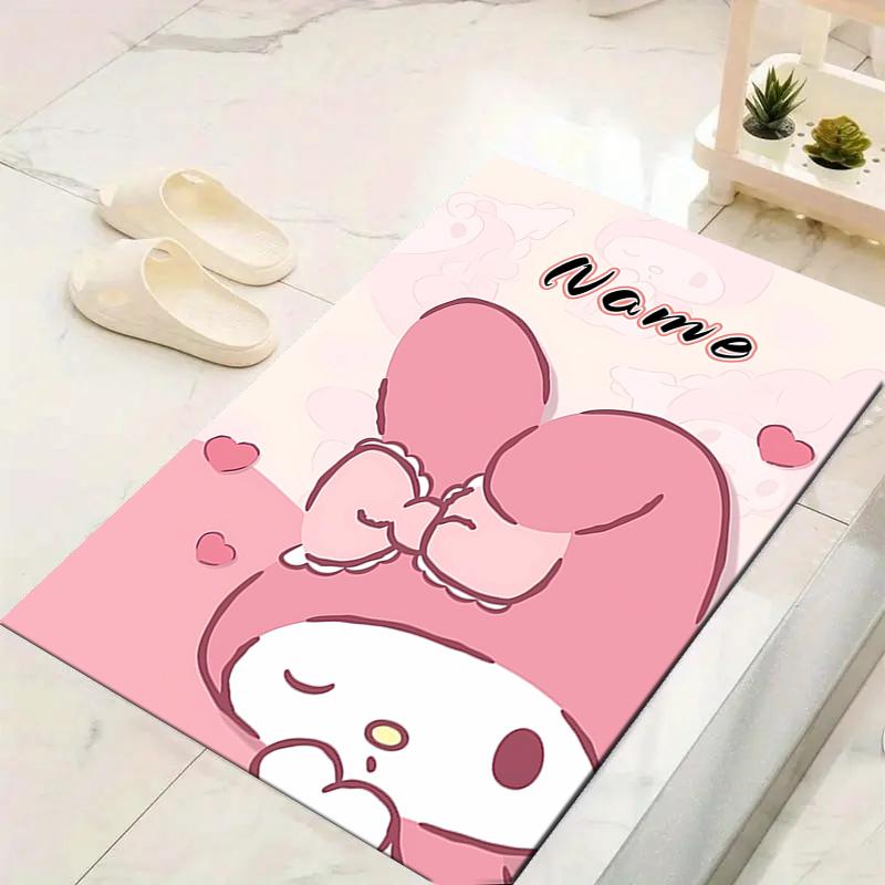Custom 1Pc Pink Bunny Dreams Rug Office Carpet Indoor Outdoor Entrance Doormat Nonslip Soft And Comfortable Living Room D2915280