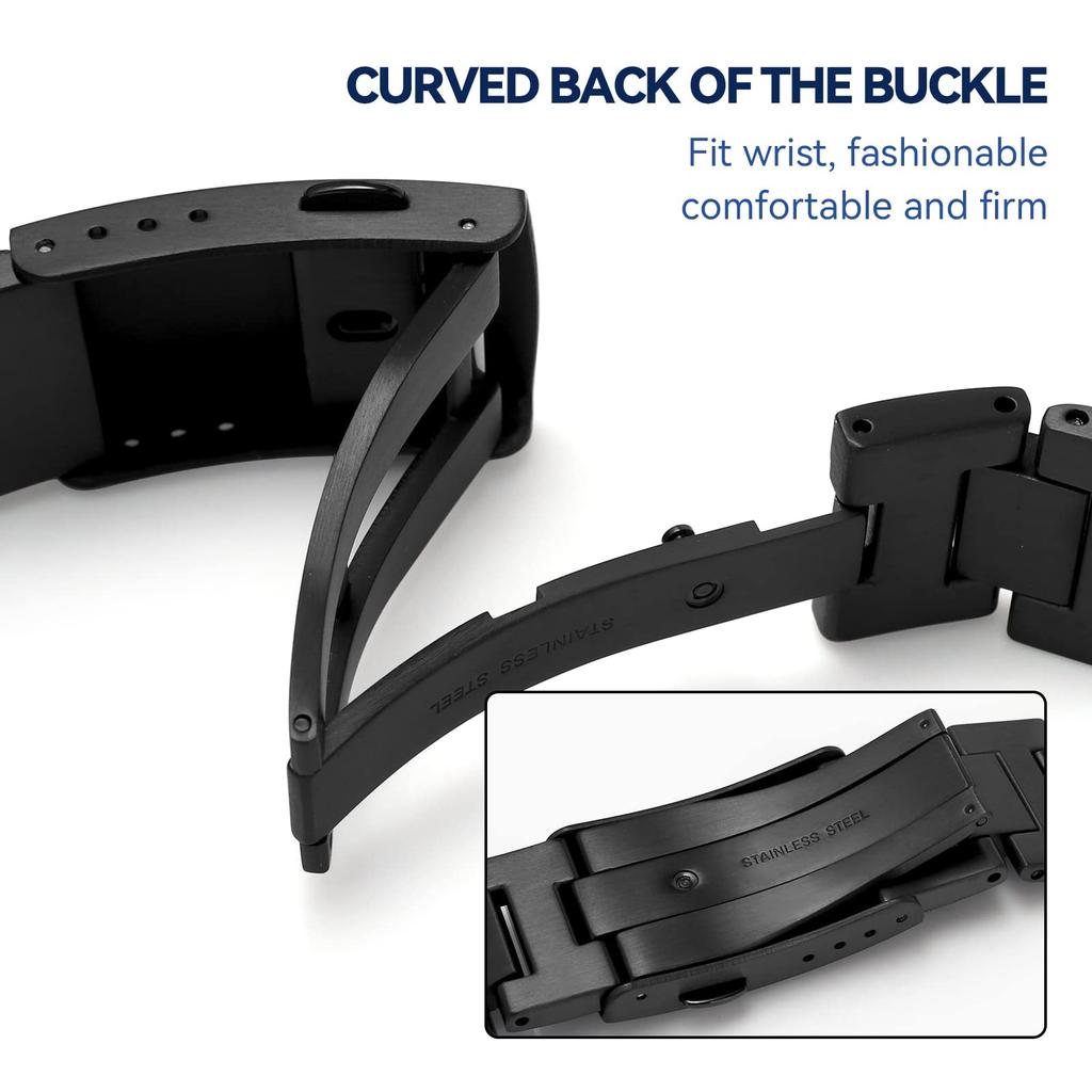 Metal Band 316 Stainless Steel Watch Band Replacement Parts for Casio and Bracelet, G-SHOCK Men's MTG-B1000 (Camouflage)