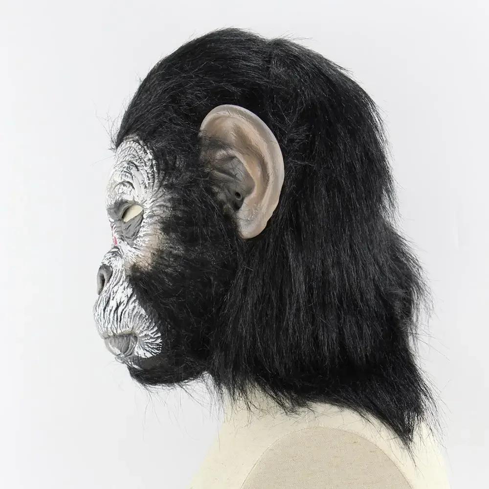 Gorilla Monkey Halloween Masks Adult Full Face Funny Mask Latex Halloween Party Cosplay Costume Masquerade Realistic Masks