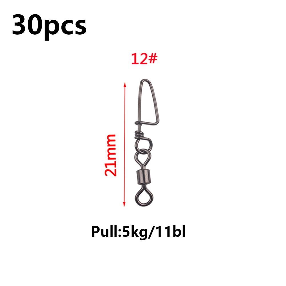Fishing Swivels Ball Bearing 30 Pack Snap Coastlock