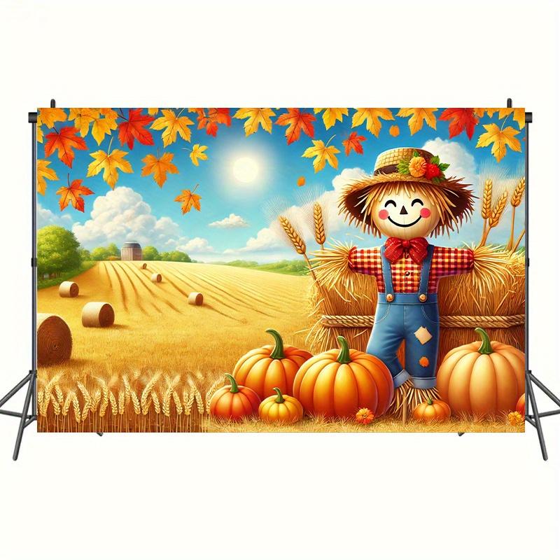 1 piece  golden wheat field background cloth  multifunctional background wall decoration  party decoration  holiday gift