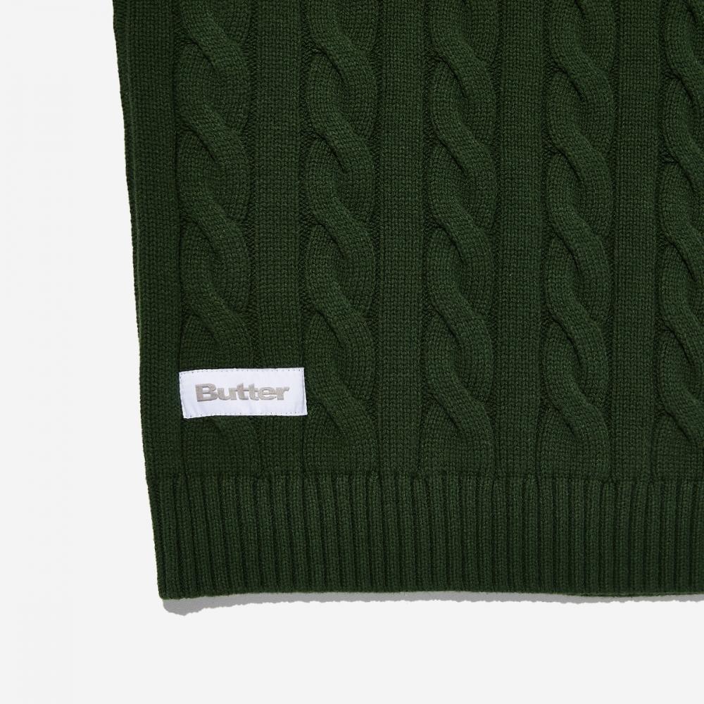 Máslo zboží Kabelová pletená vesta Kabelová pletená vesta