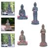 Buddha Outdoor Statue Figurine with Solar Lights Landscape Lamp Decorative Modern Ornament for Lawn Patio Outside Courtyard