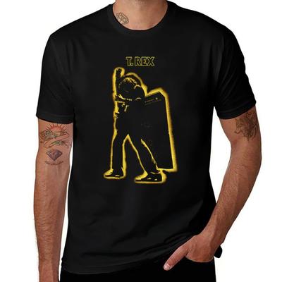 T.. Rex Elektrischer Krieger. T-Shirt Herren T-Shirt schwere Baumwolle Herren T-Shirt Baumwolle hohe Qualität T-Shirt