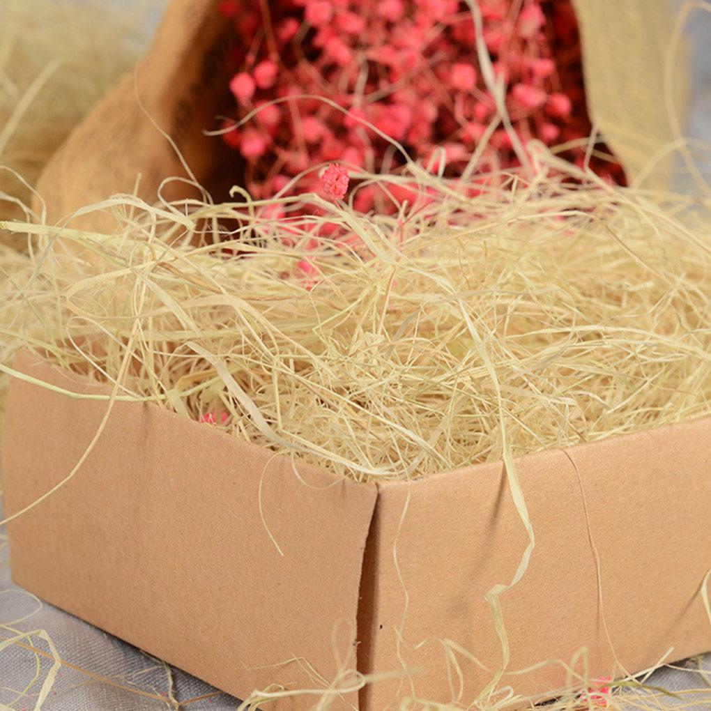 Boîte cadeau en paille de raphia et sisal naturel, décoration DIY, emballage, remplissage, fournitures d'emballage, emballage, décoration florale de fête, accessoires