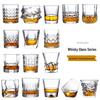 ZISIZ Handmade Crystal Whiskey Tumbler Glass Set