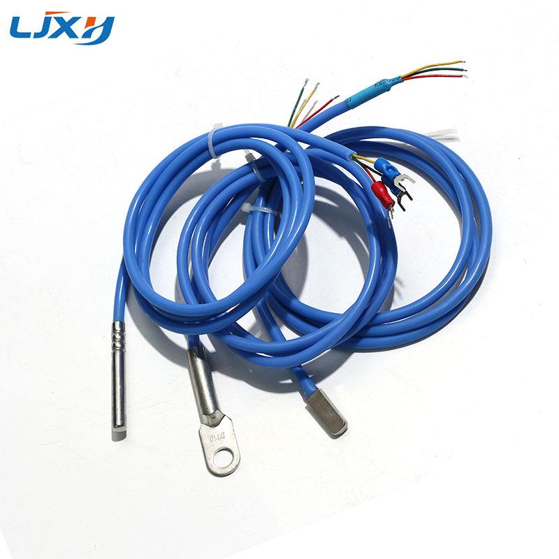 LJXH DS18B20 Digital Temperature Sensor Encapsulated Sensing Probe Straight Rod/Patch/Hole-Mounted Configuration 1M/2M/3M/4M/5M