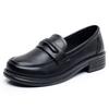 2025 Spring Women's Slip-On Soft Leather Loafers: Non-Slip, Flat, Comfortable for Mom and Elderly
