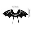 Fledermausflügel für Kinder Halloween Vliesstoff Partyzubehör Skelettmuster Vampir Partygeschenke für Karneval Maskenbälle Weihnachten
