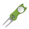 Zelený hliníkový nástroj na opravu divotů s rozkládací vidličkou a logem jako dárek