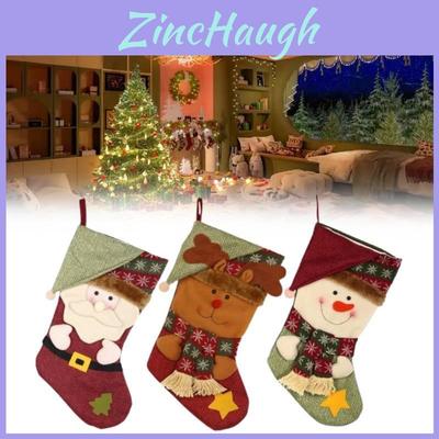 Santa Claus Stocking Nonwoven Craft For Christmas Party Decoration Gift For Classmates