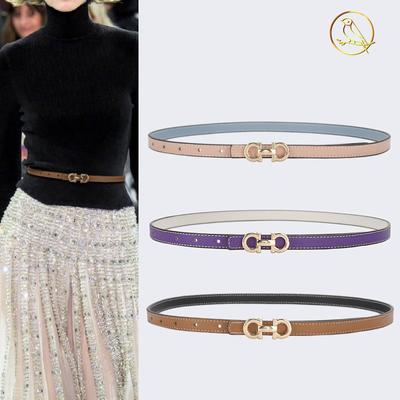 Four Seasons Available New Belt Women'S Belt Casual Versatile Leather Thin Belt Simple Decoration Dress Pants Belt