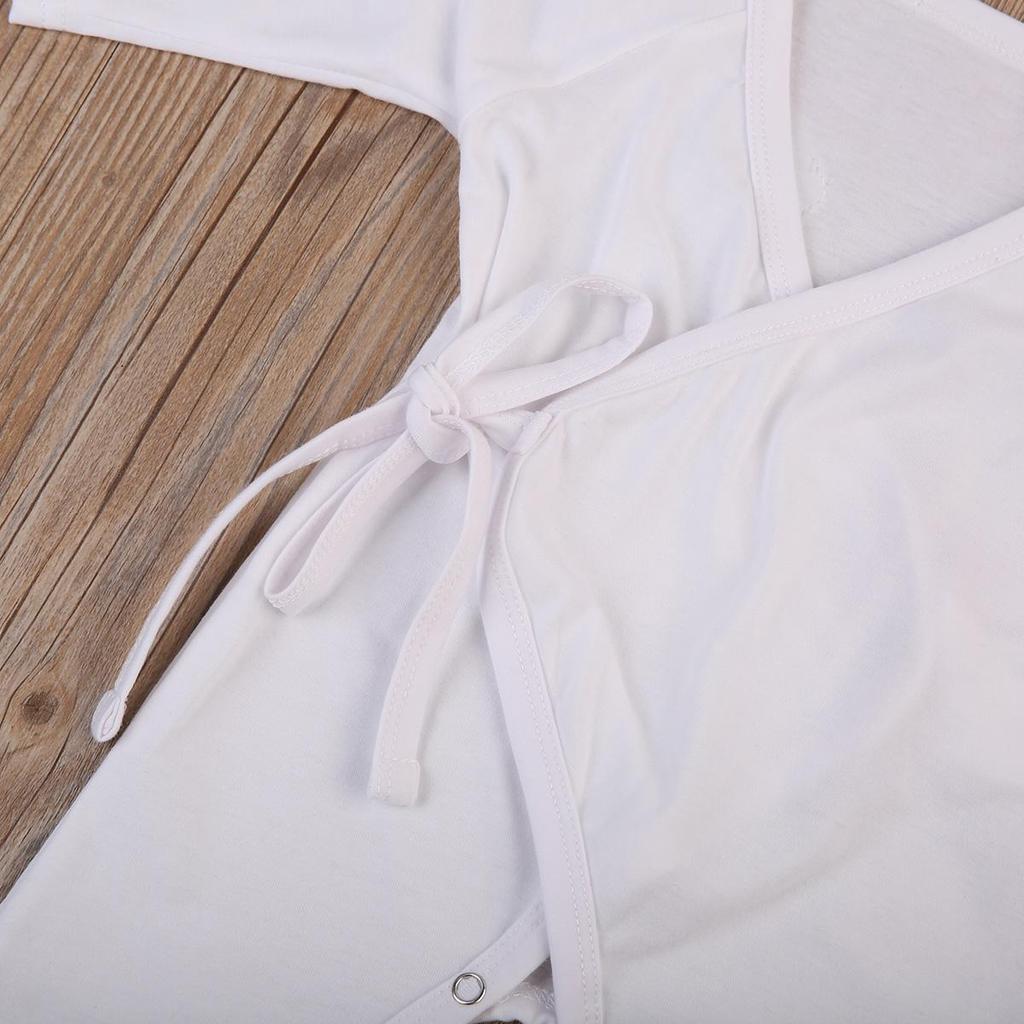 Body Pagliaccetto Neonato In Cotone - Manica Lunga Con Fascia Per Capelli, Elegante - Foto 7