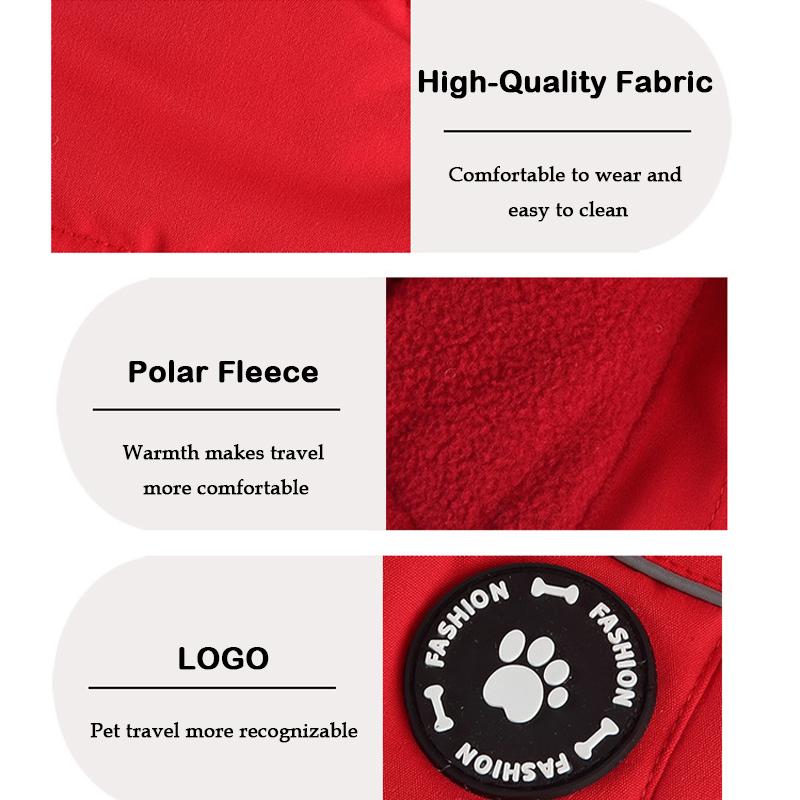 Dog Winter Winter Coat Pet Warm Cotton Jacket for Small Medium Dogs Puppy Windproof Waterproof Cold Weather Clothes Pet Outfit