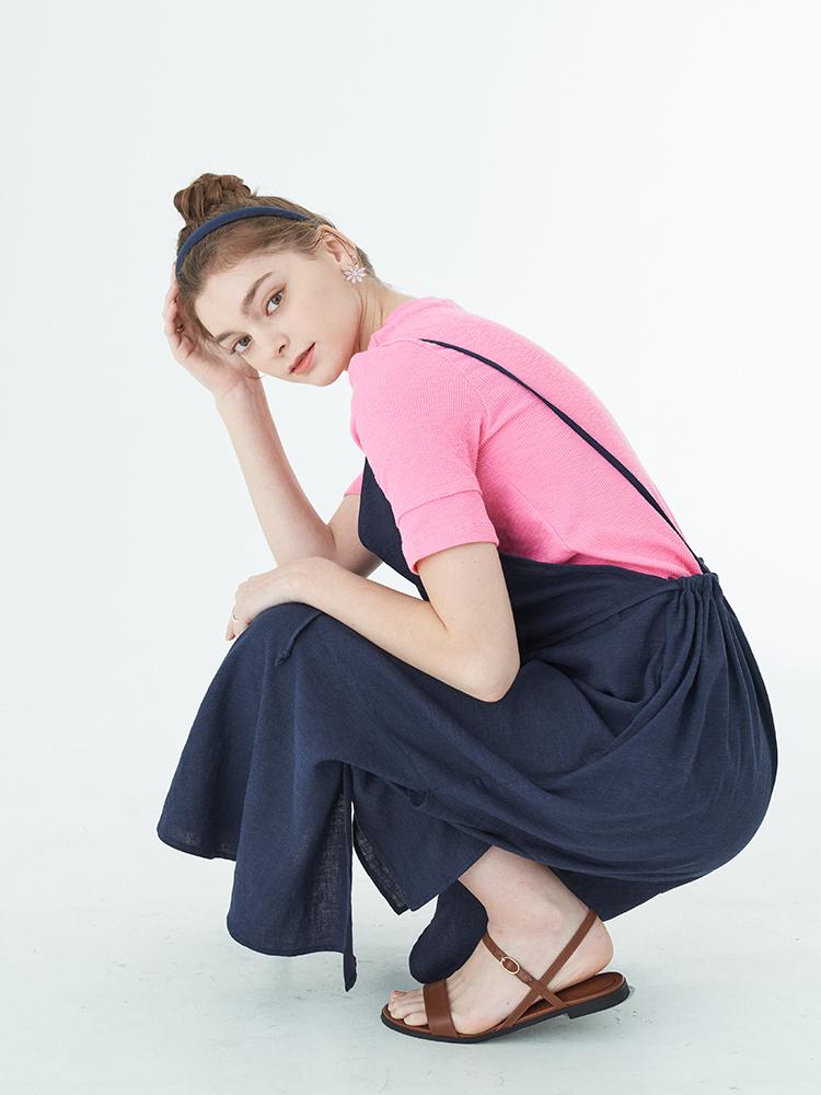 PREENJ Linen Navy String Dress