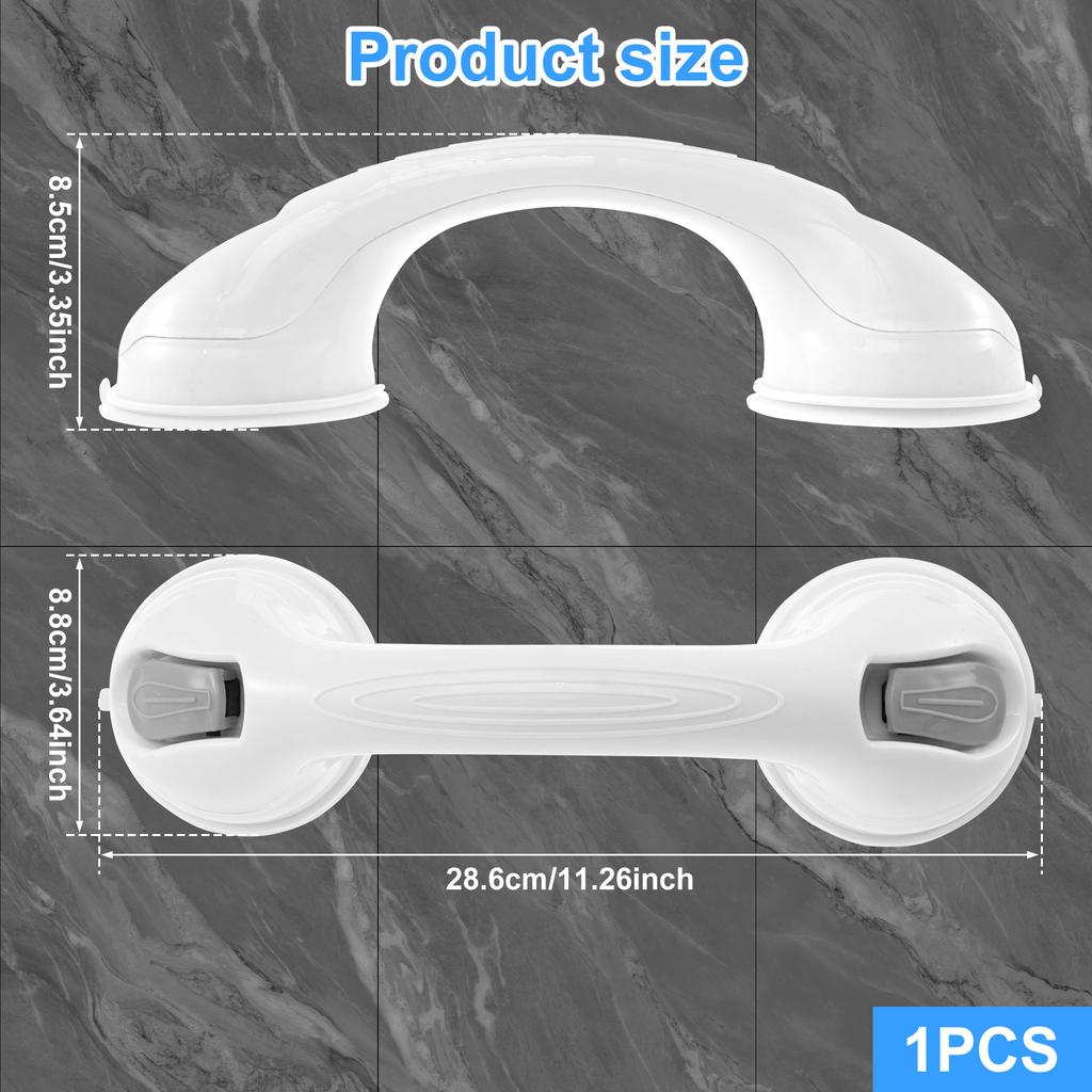 2/4Pcs Showers Grab Bars Free Punch Bathroom Handle Anti Slip Safety Suction Cups Bathtub Grab Bar For Elderly Children Support