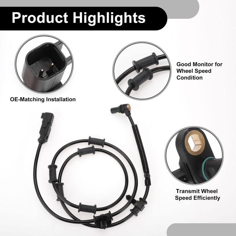 New Front 52122426AD ABS Wheel Speed Sensor For Dodge Ram 2500 3500 52122426AB 52122426AC ALS1971