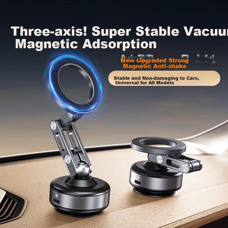 Car Phone Holder, Vacuum Magnetic Suction Mount, Suction Cup, Xiaomi YU7, Specialized for Navigation, Fixed, 2025, Dashboard