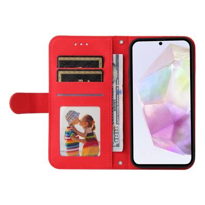 Για Samsung Galaxy A56 5G Δερμάτινες Θήκες Πορτοφολιού Αφής Δέρματος Κάλυμμα Τηλεφώνου Σταντ με Λουράκι