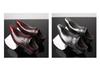 2025 Men's Pointed Toe Buckle Low-Heel Leather Shoes - Large Size Gentleman Style