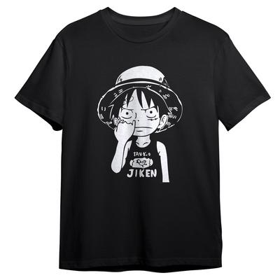 T-shirt d'été Anime ONE PIECE Luffy Homme Femme Harajuku Rétro Manches Courtes Ample Surdimensionné Décontracté Fitness Confortable Y2k Haut