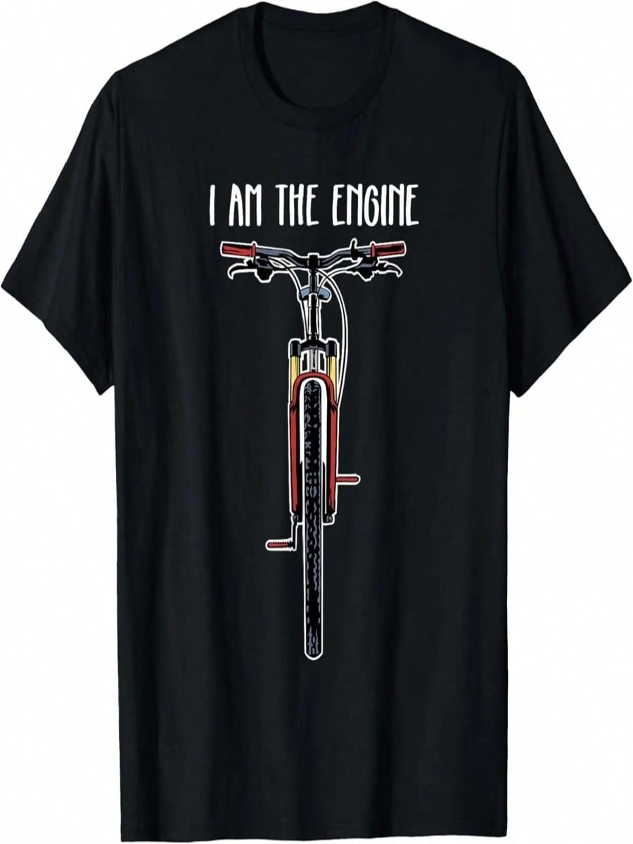 Funny Bicycle I Am The Engine T-Shirt S разноцветный