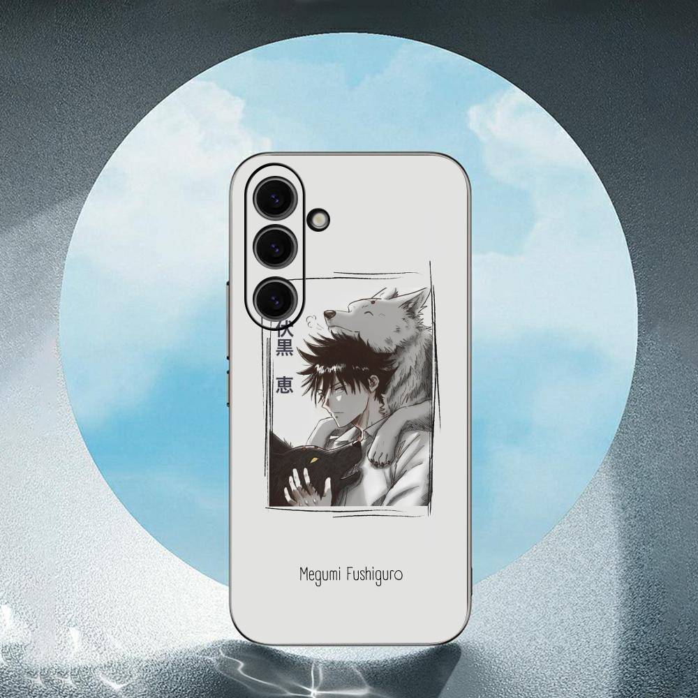 

Megumi Fushiguro Phone Case Frosted Non-Slip Full Cover Case for Samsung Galaxy S25 S24 S23 S22 S21 S20 Ultra Plus 5G SamsungS21ultra