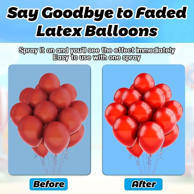 Balloon Shine Spray, 100ml Latex Balloon Glitter Spray, Glitter Finish Spray For Balloons, Instantly Add Long-Lasting Shine for Balloons,