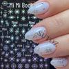 Iridescent Gold Starburst & Dots Nail Art Stickers – Women's Fantasy DIY Decals
