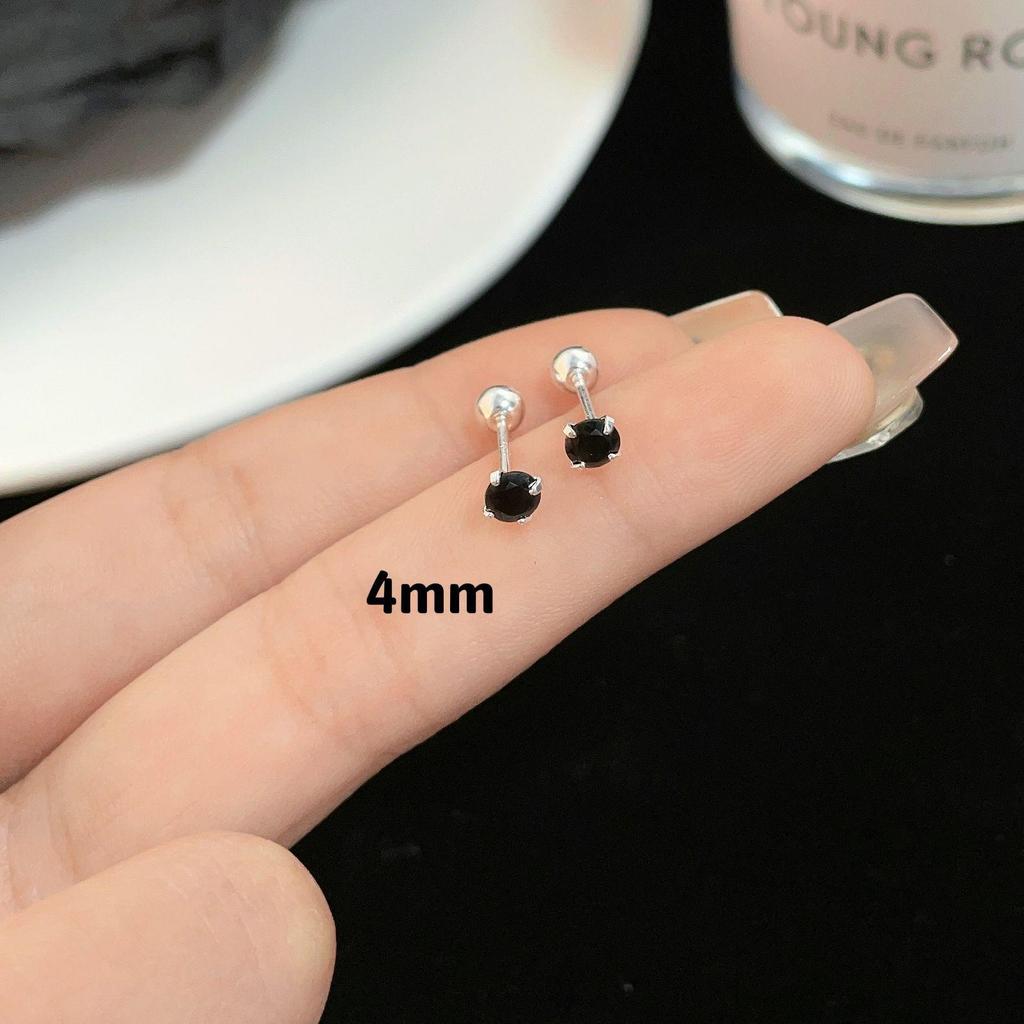 Flashing Millennium Eight-Sided Zircon Rose Ear Studs for Women - Personalized Multi-Faceted Exquisite Design