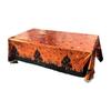 Halloween Foil Table Cloth Haunted House Decorative Disposable Holiday