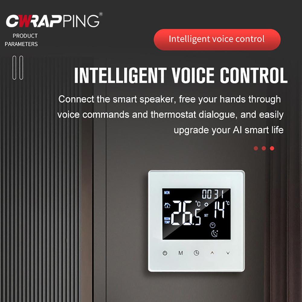 Wired Smart Thermostat with WiFi Control for Air Conditioning and Floor Heating Home Temperature Regulation System Tools