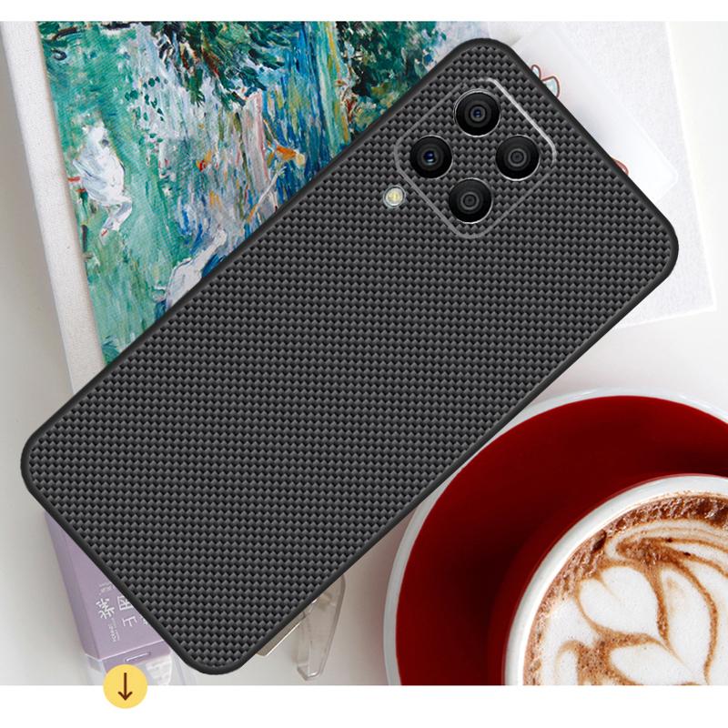 Carbon Fiber Case For Samsung Galaxy M13 M23 M33 M53 M30s M31s M12 M32 M52 M21 M51 M14 M34 M54 M20 Coque