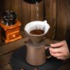 Kreatives Keramik Handaufguss Kaffeekannen-Set Ofengedreht Retro Kaffeefiltertasse Kaffeefilter Sharing-Kanne Heimdekoration