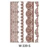 Indian Lace Tattoo Sticker Reddish-Brown Waterproof Tattoo Sticker