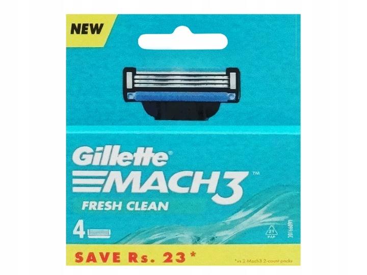 Wkłady do maszynki golenia Gillette Mach3 4 szt. ostrza wymienne zapasowe