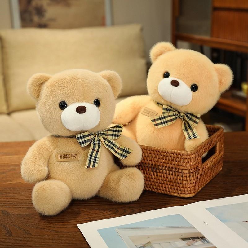 Rose Sitting Teddy Bear Plush Toy Cartoon Stuffed Animal Doll Decoration Gift