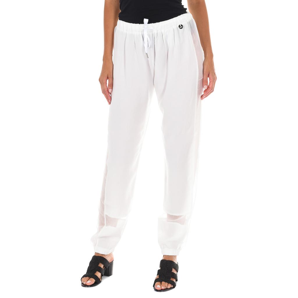 Lange Damenhose mit verstellbarem Saum und elastischem Bund 70DBF0766-T273