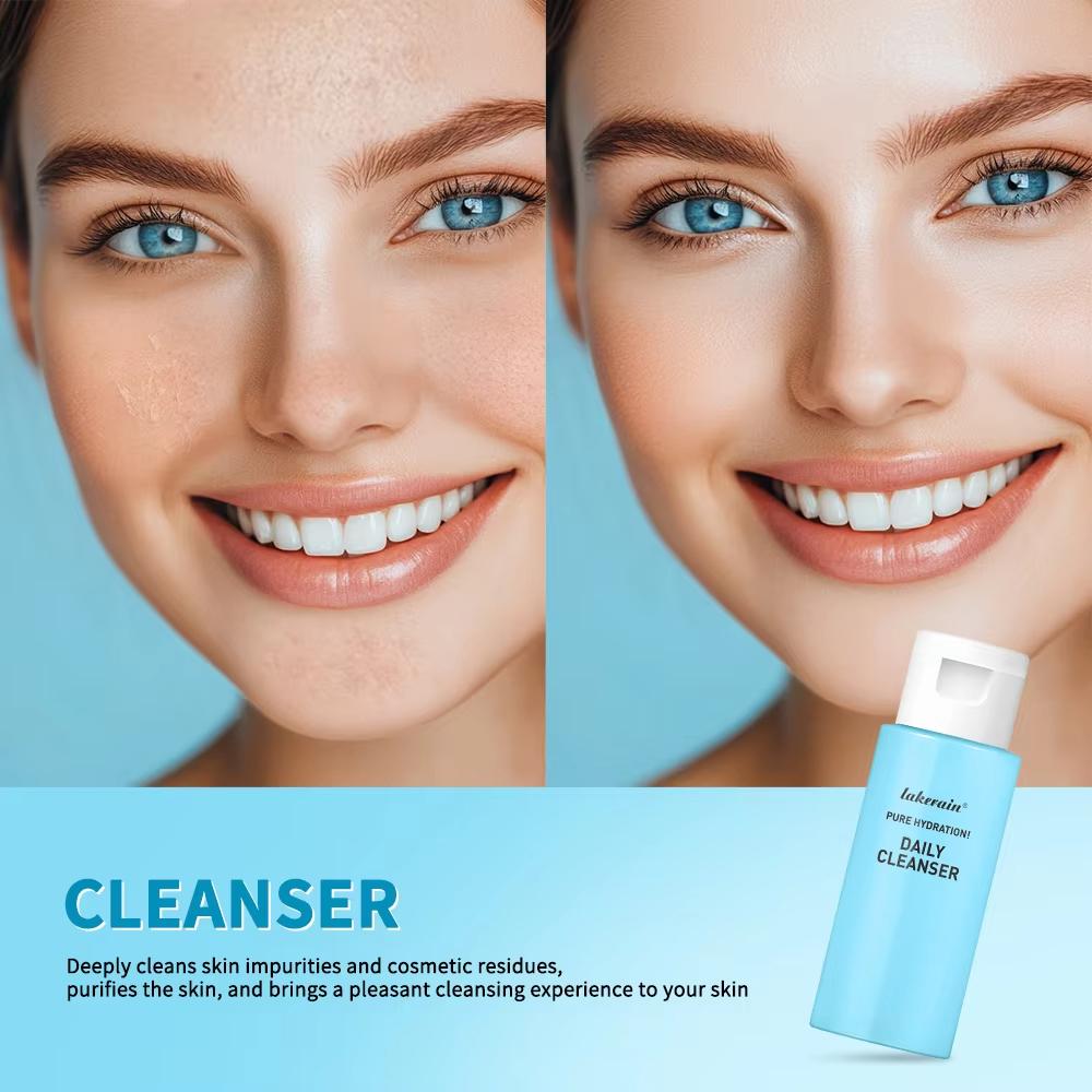 Hautpflege Mini-Set Reiniger Make-up Entferner Feuchtigkeitscreme & Augencreme zur Hydratisierung der Haut Flugzeugfreundliche Größen Hautpflegeset Anti-Falten Hautpflege