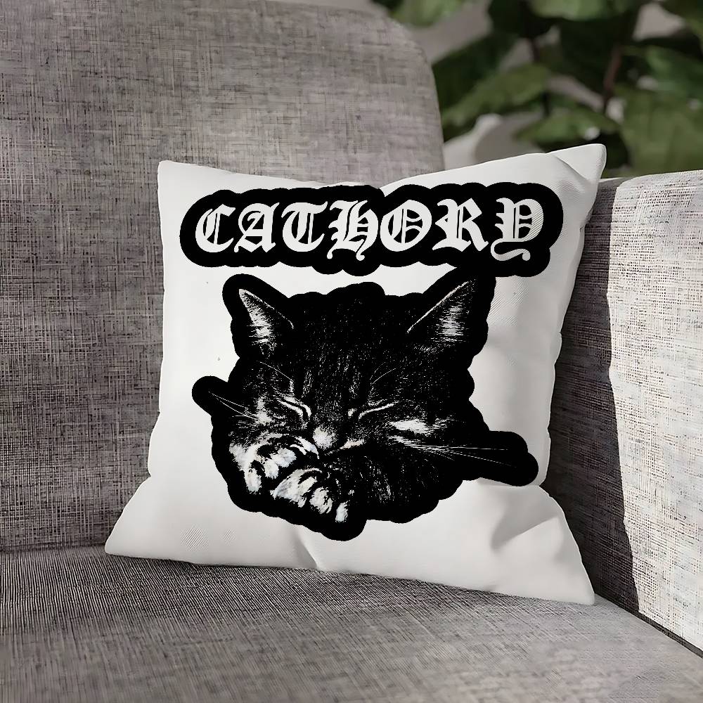B-BathoryS Band Quorthon Throw Pillow Case For 45x45cm 40x40cm 55x55cm 50x50cm 30x30cm Square Car Pillowcase Shell