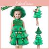 Joyful Kids Christmas Tree Cosplay Costume For Xmas Parties Carnivals