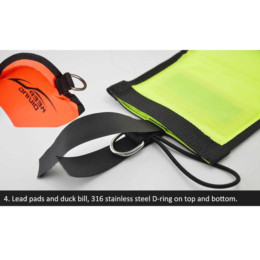 1.2M/1.5M/1.8M Colorful Visibility Inflatable Scuba Diving SMB Surface Signal Marker Buoy Accessory