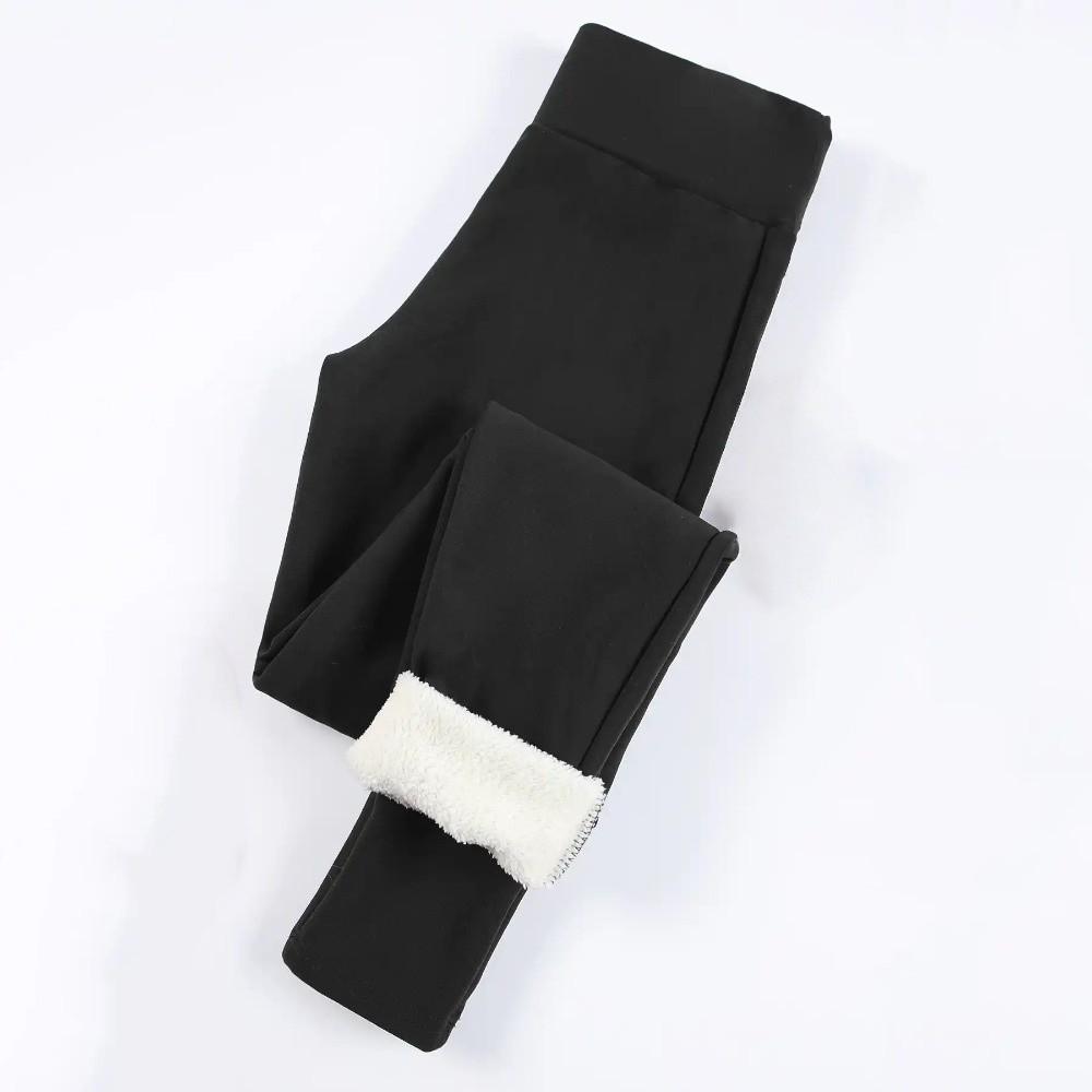 Elastic Fleece Leggings Prevent Cold Warm Yoga Pilates Pants Velvet Tights  Outdoor Activities