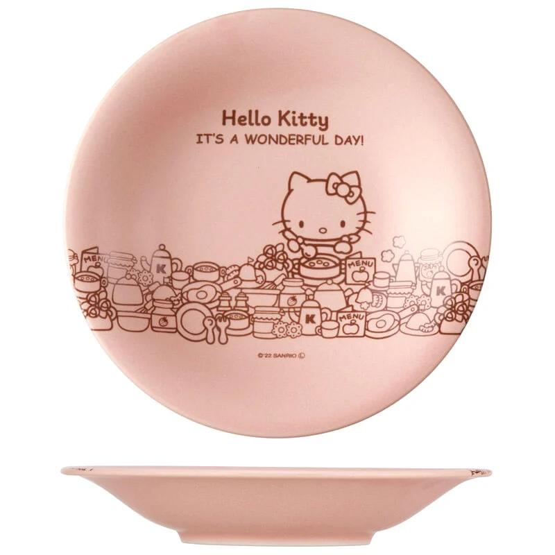 Sanrio Hello Kitty Mino ware medium plate 16cm Japan NEW Sanrio Characters