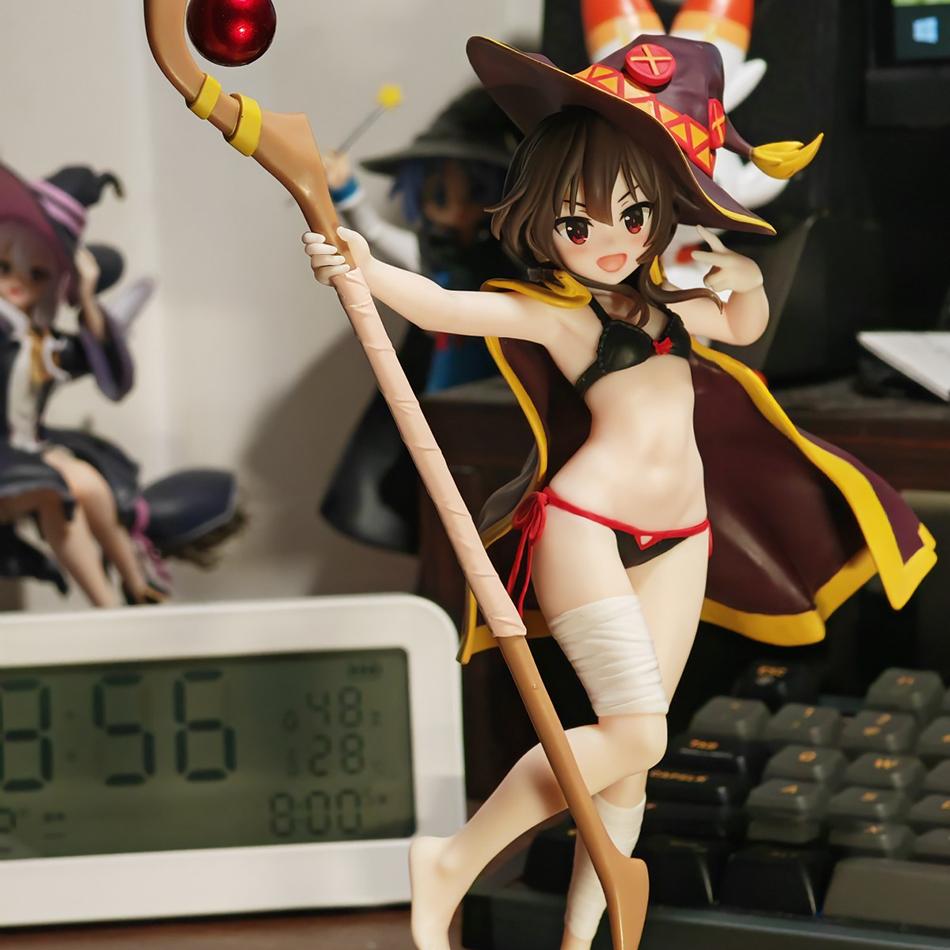 New Anime God's Blessing on This Wonderful World 18cm Megumin Action Figure Cute Figurine Decor Statue Dolls