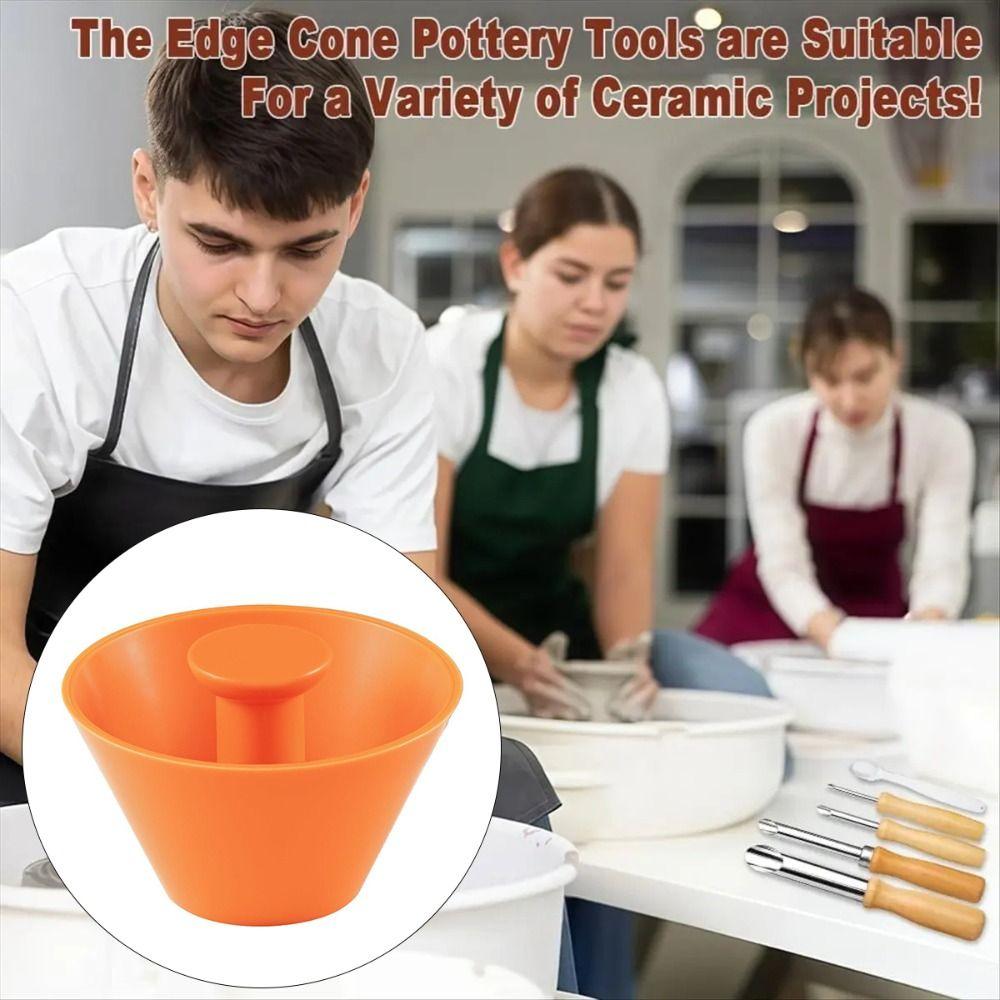 Printed Rim Cone Pottery Rim Cone Shaper Multiple Size Clay Beveling Tool Creative Pottery Making