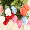 Rose Flower Buds Realistic Faux Silk Roses Bouquets Fake Flower Arrangement